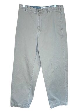 Tommy Hilfiger Beige Chino Pants Classic Straight Fit 100% Cotton Mens SZ 34-30